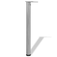 Thumbnail for 4x höhenverstellbares Tischbein Nickel gebürstet 710 mm
