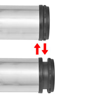 Thumbnail for 4x höhenverstellbares Tischbein Nickel gebürstet 710 mm