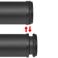 Thumbnail for 4x höhenverstellbares Tischbein Schwarz 710 mm