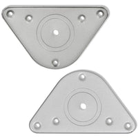 Thumbnail for 242146 4 Height Adjustable Table Legs Brushed Nickel 870 mm