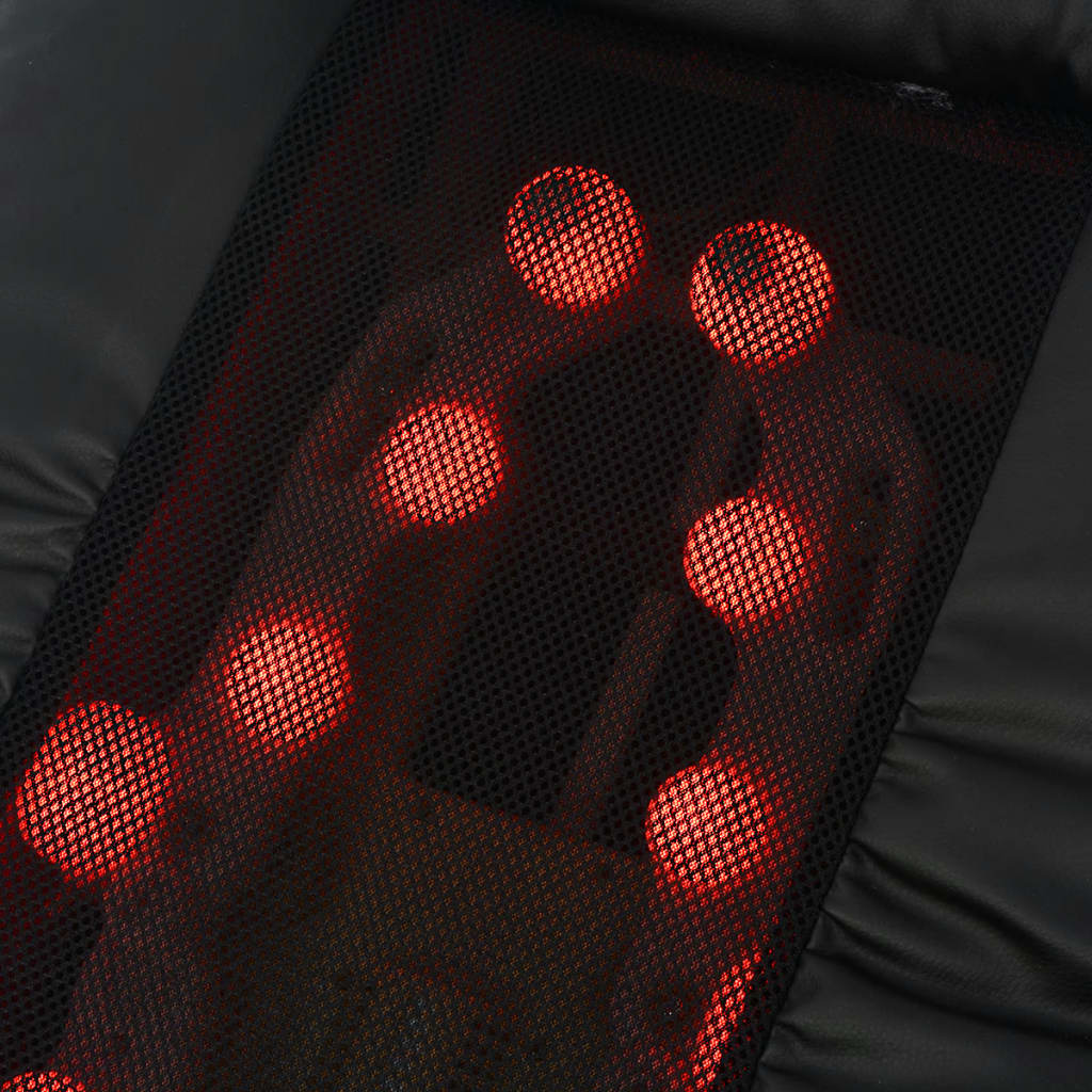 Shiatsu Massagestuhl Schwarz Kunstleder