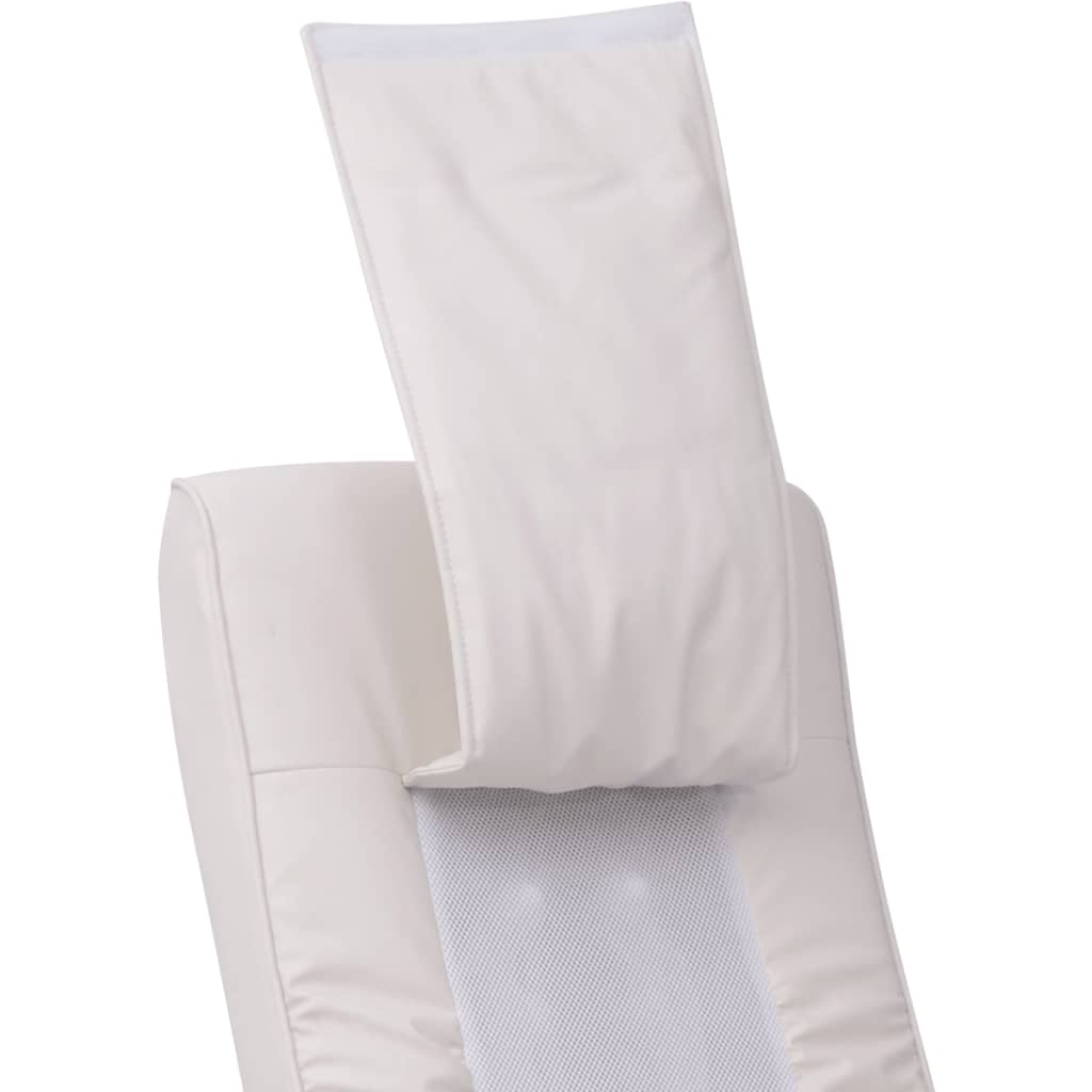 Shiatsu Massagestuhl White Kunstleder
