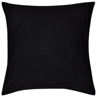 Thumbnail for 4 schwarze Kissenbezüge Baumwolle 50 x 50 cm
