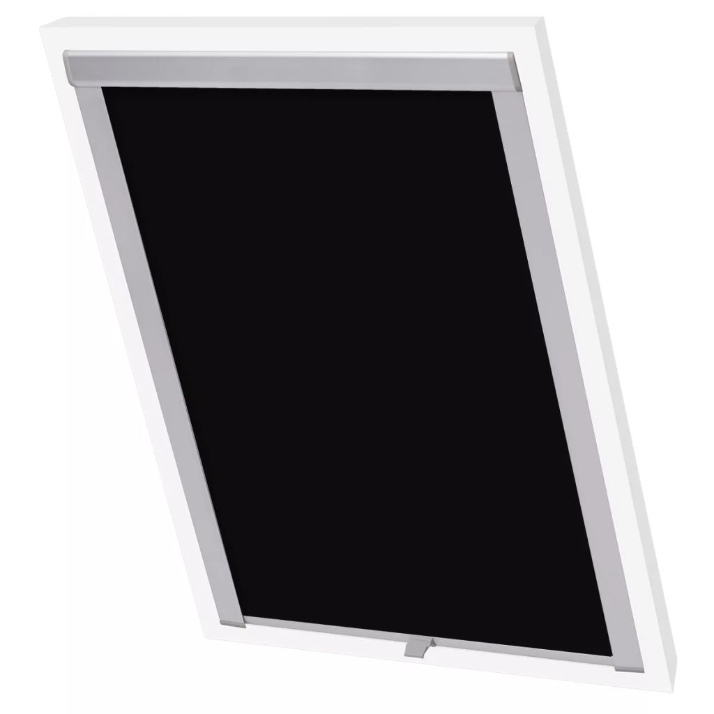 131291 vidaXL Blackout Roller Blinds Black 104