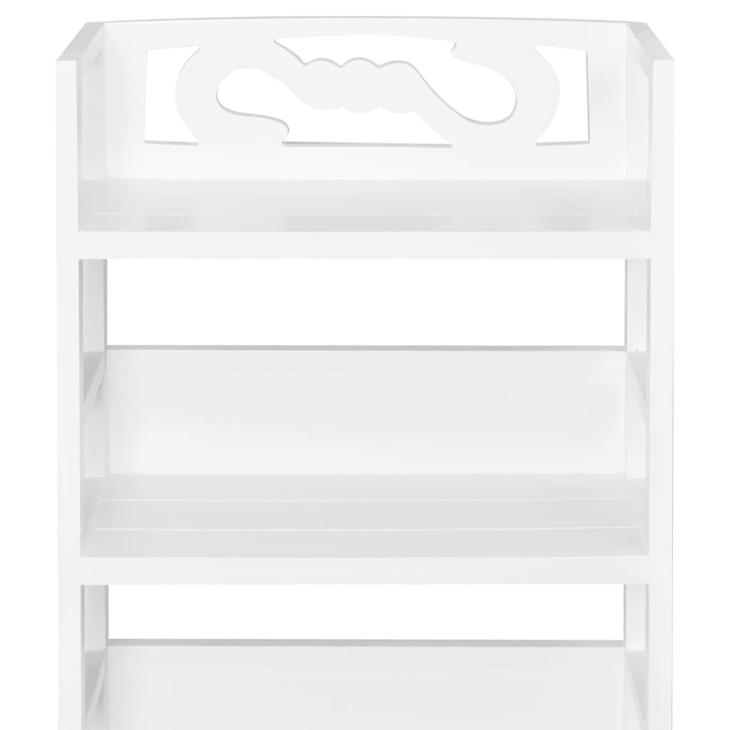 Badezimmerschrank Albuquerque Holz Weiß 46x24x117,5 cm