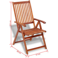 Thumbnail for 7-tlg. Garten-Essgruppe Massivholz Akazie