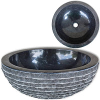 Thumbnail for Waschbecken Marmor 40 cm Schwarz