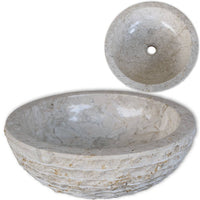 Thumbnail for Waschbecken Marmor 40 cm Creme
