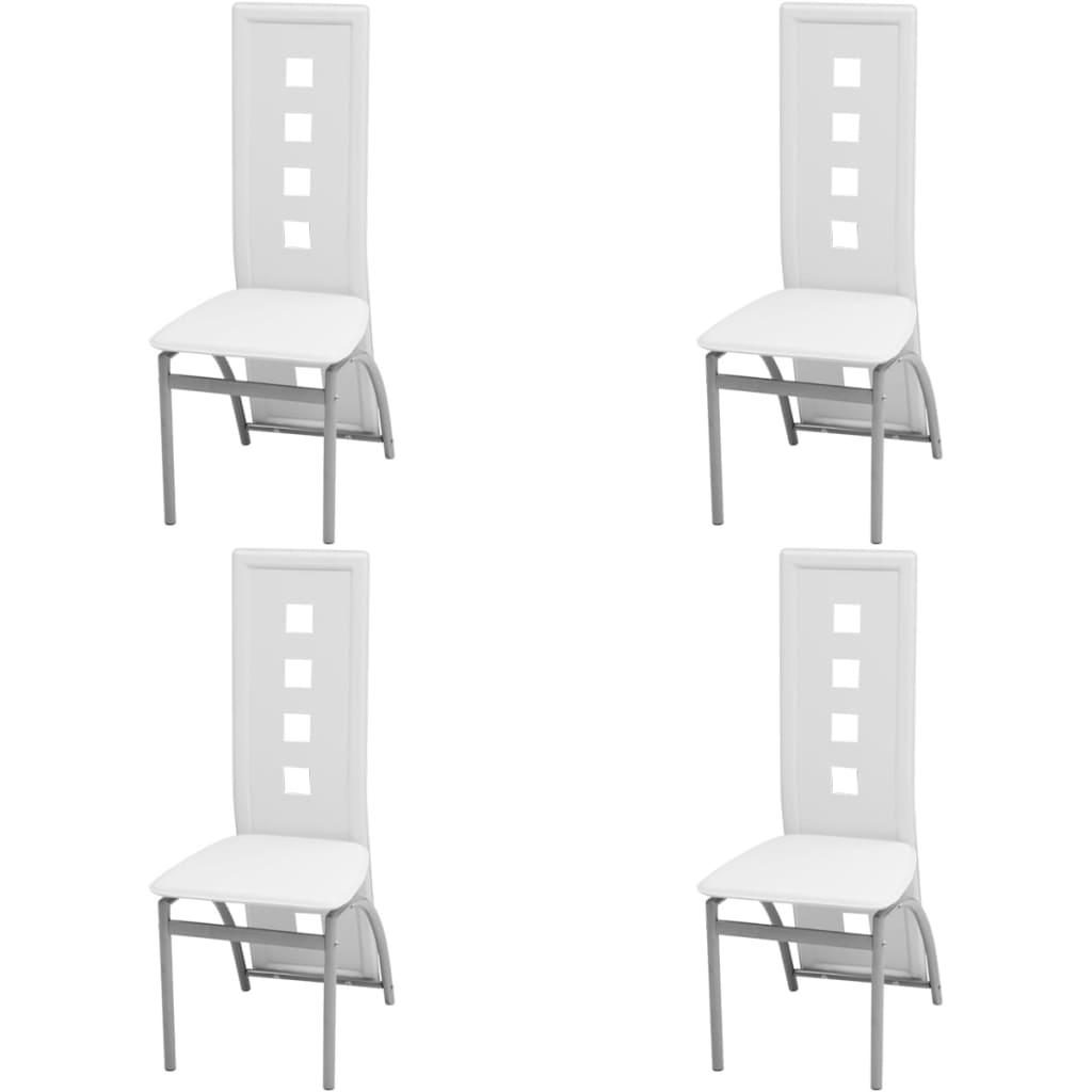 Fünfteilige Essgruppe Weiß
