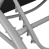 Thumbnail for Sonnenliegen mit Tisch Aluminium Schwarz