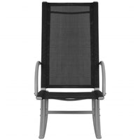 Thumbnail for Garten-Schaukelstühle 2 Stk. Stahl und Textiline Schwarz