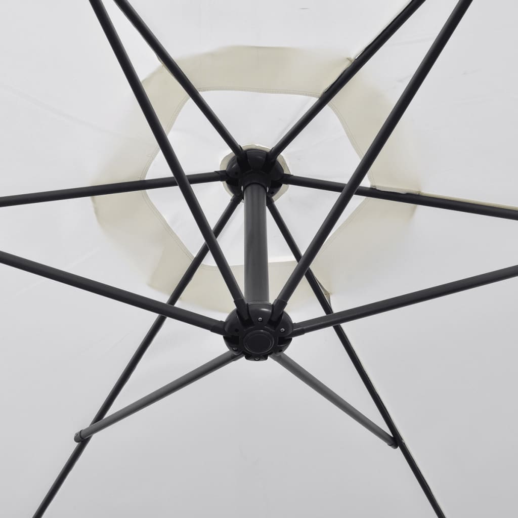 Freiarm-Sonnenschirm 3 m Sandweiß