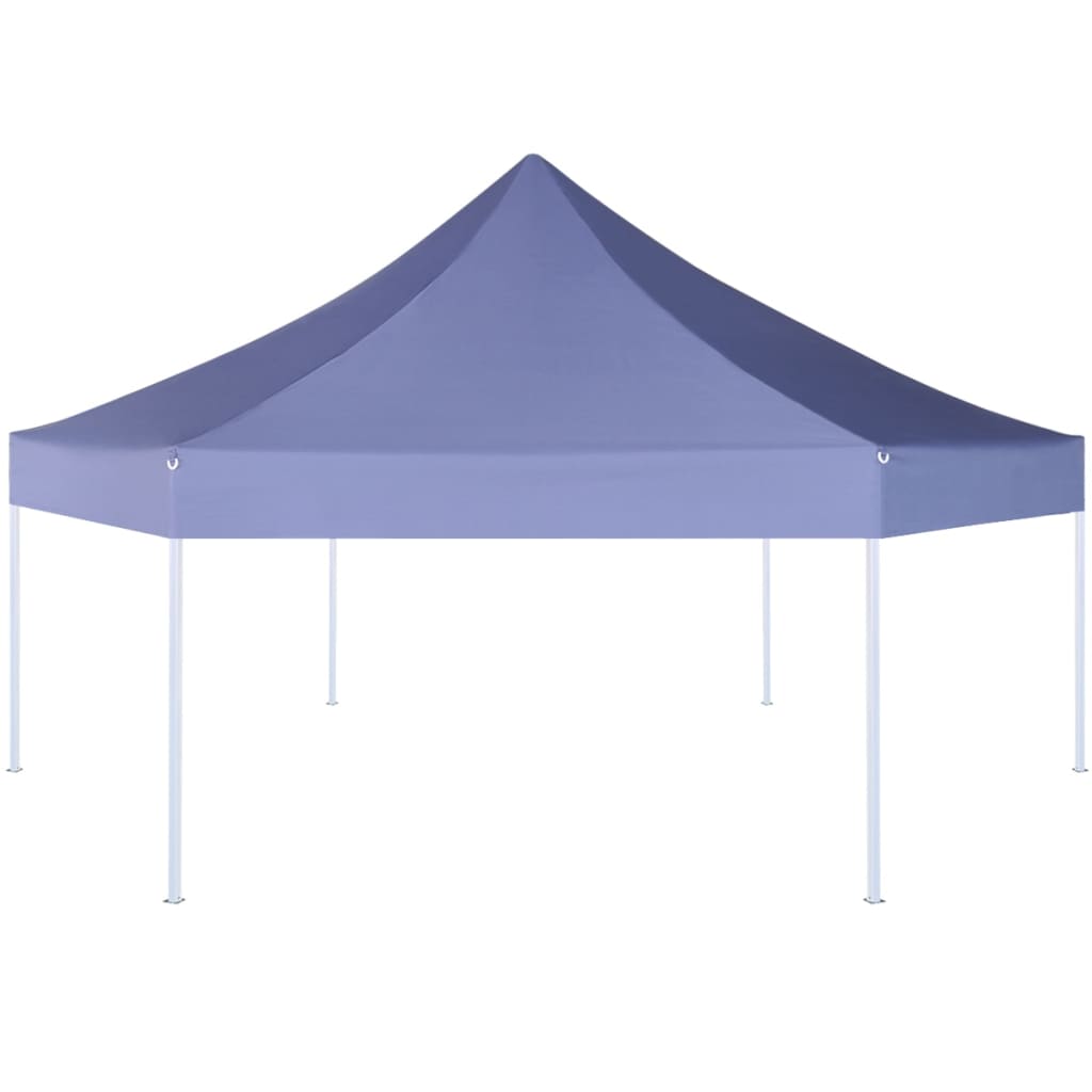 Pop-Up-Partyzelt Hexagonal Faltbar Dunkelblau 3,6x3,1 m