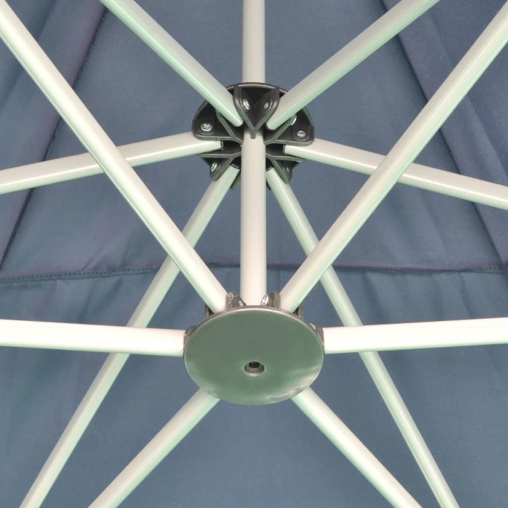 Pop-Up-Partyzelt Hexagonal Faltbar Dunkelblau 3,6x3,1 m
