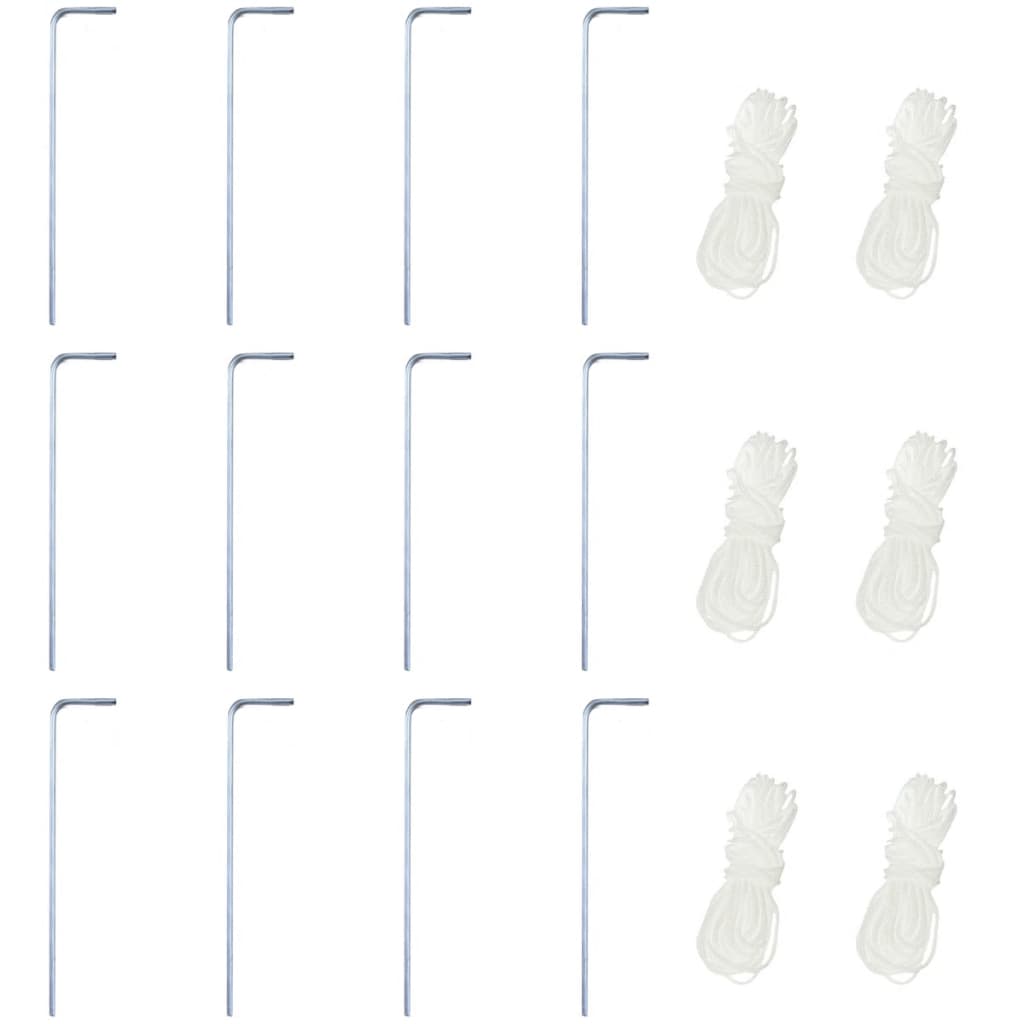 Sechseckiges Pop-Up Festzelt mit 6 Seitenwänden Grau 3,6x3,1 m