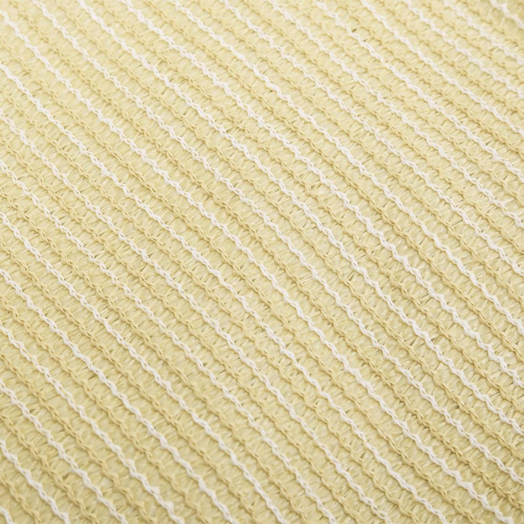 Sonnensegel HDPE Dreieckig 3,6x3,6x3,6 m Beige