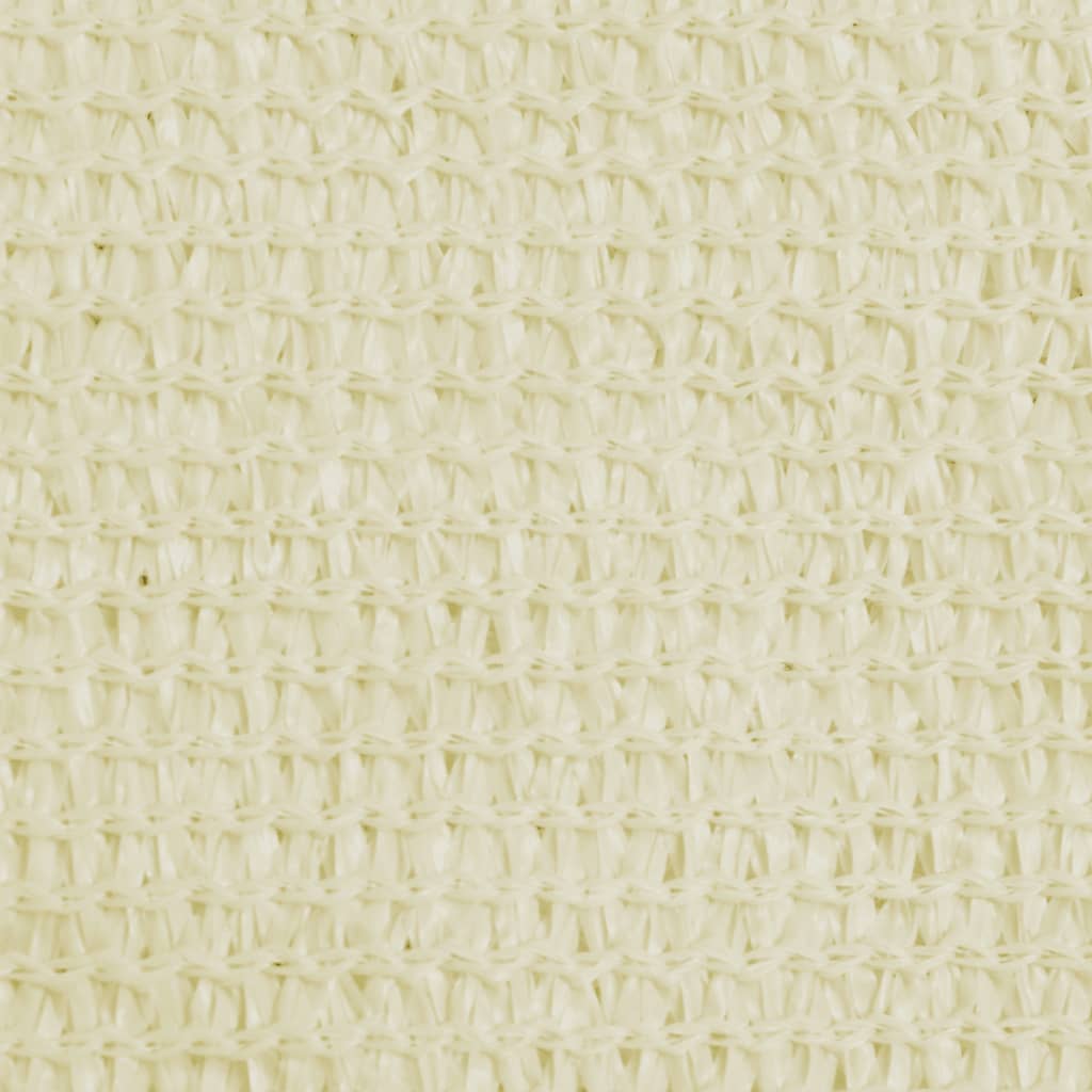 Sonnensegel HDPE Dreieckig 3,6x3,6x3,6 m Creme