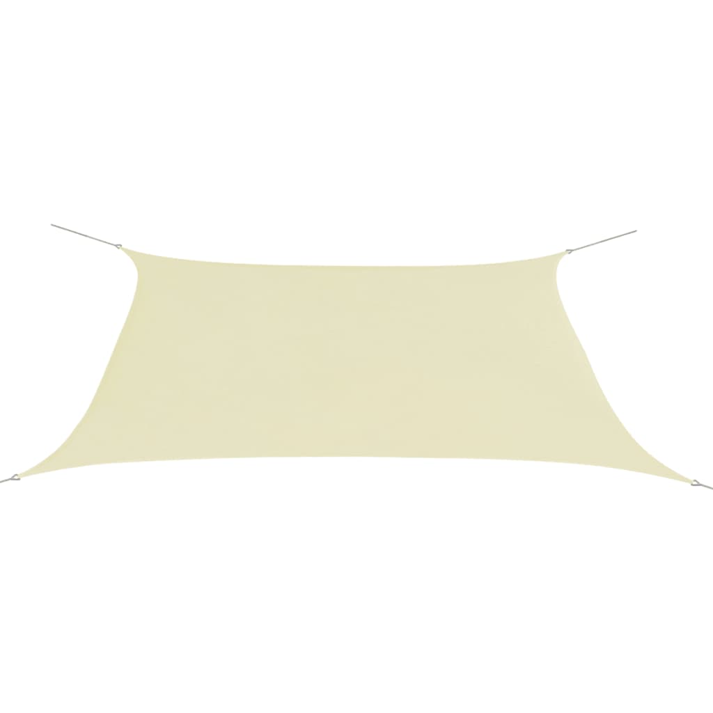 Sonnensegel Oxford Gewebe Rechteckig 2 x 4 m Creme