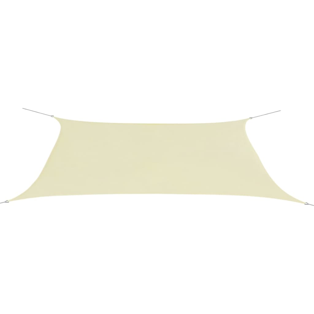 Sonnensegel Oxford Gewebe Rechteckig 4 x 6 m Creme