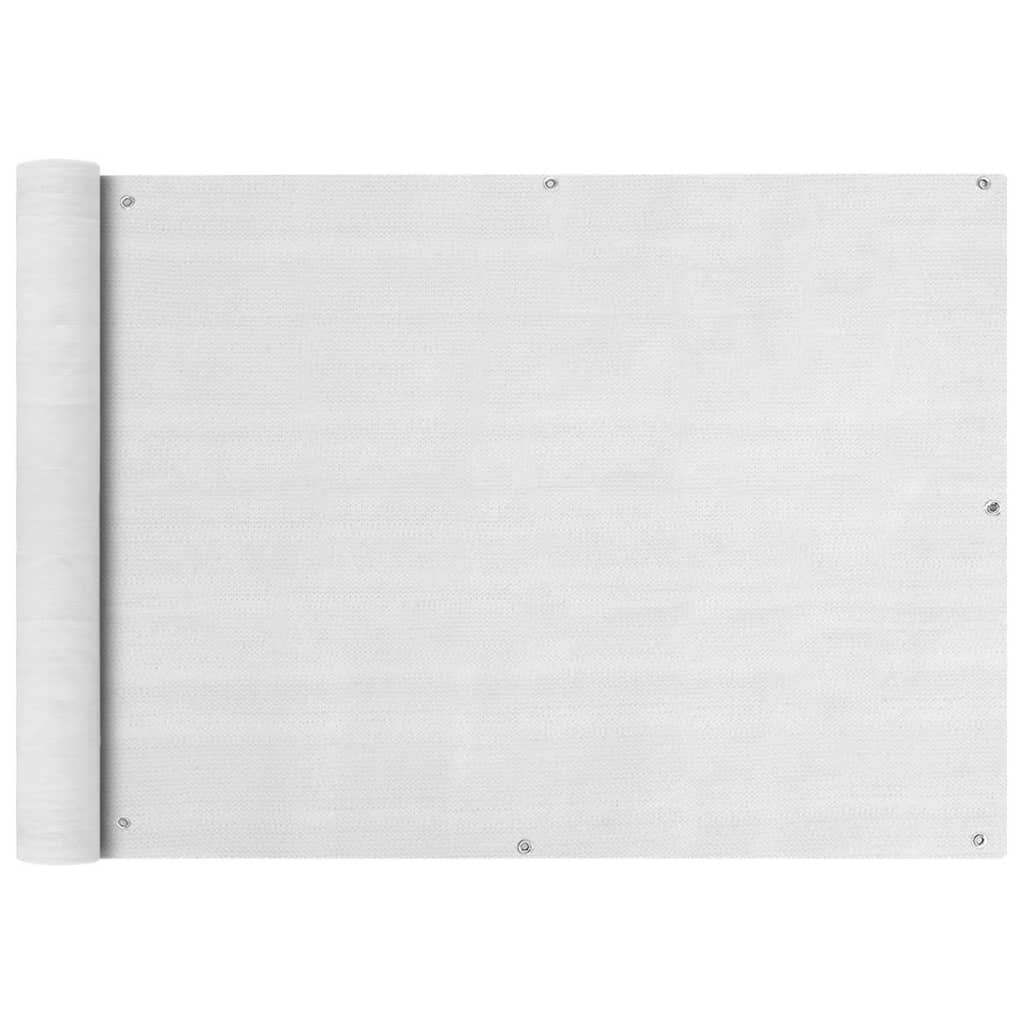 Balkonsichtschutz HDPE 75x400 cm weiß