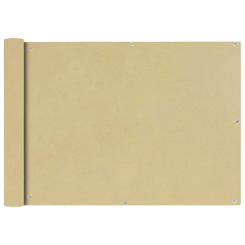 Balkonsichtschutz Oxfordgewebe 75x400 cm Beige