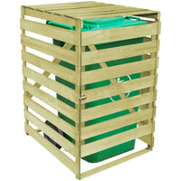 Thumbnail for Mülltonnenbox für 1 Tonne 240 L Imprägniertes Holz