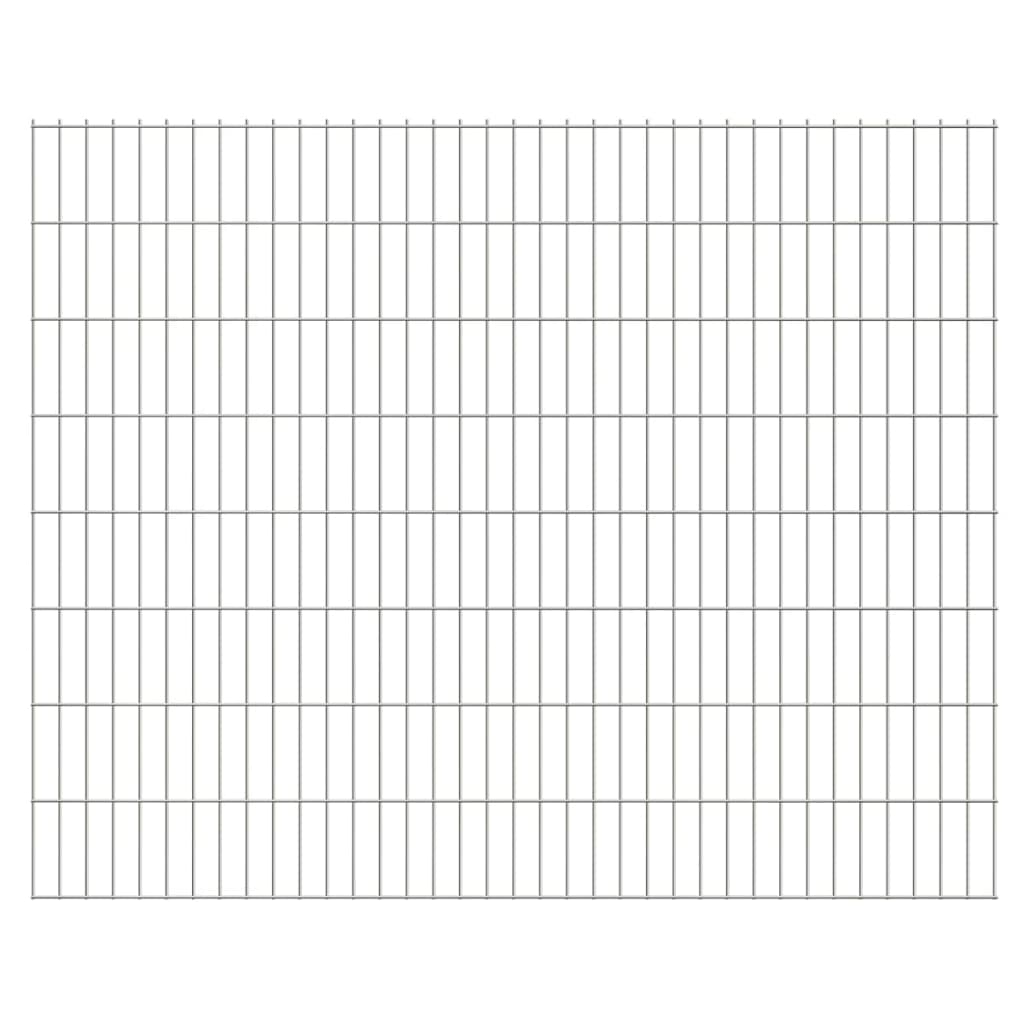 Doppelstabmatte 2,008x1,63 m Silbern