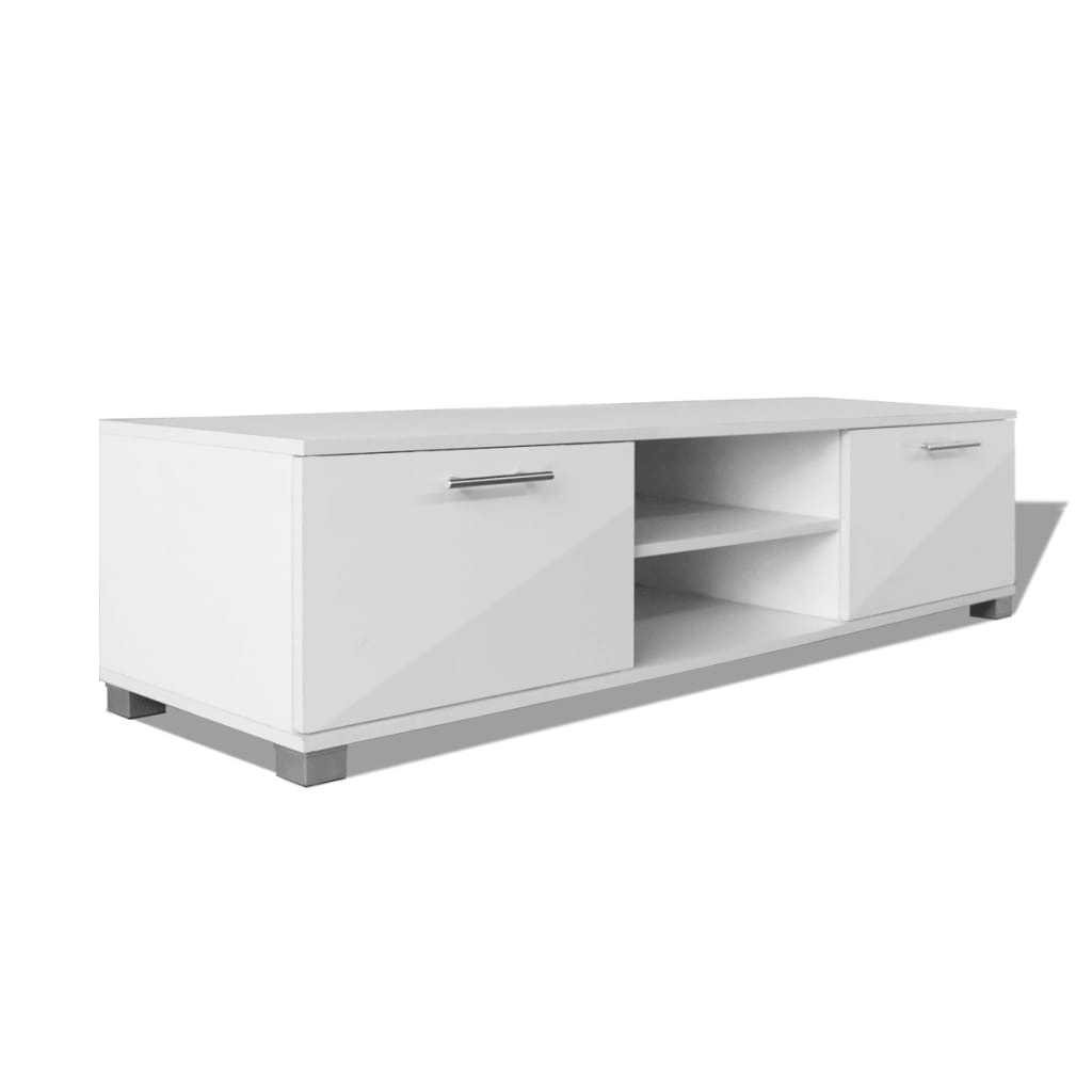 TV-Schrank Hochglanz-Weiß 120×40,3×34,7 cm