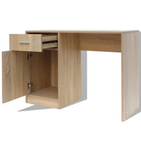 Thumbnail for Schreibtisch mit Schublade und Schrank Eiche 100x40x73 cm