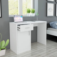 Thumbnail for Schreibtisch mit Schublade und Schrank Weiß 100x40x73 cm