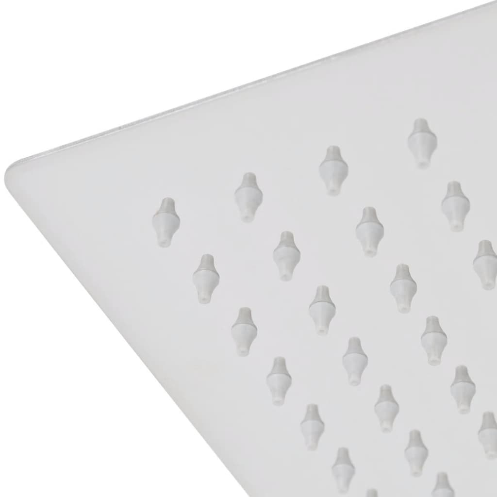 Regenduschkopf Edelstahl 20x20 cm Quadratisch