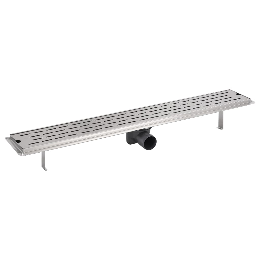 Gerade Duschrinne Linien 830x140 mm Edelstahl