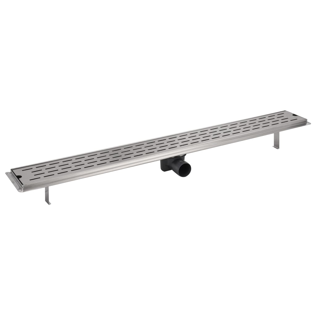 Gerade Duschrinne Linien 1030x140 mm Edelstahl