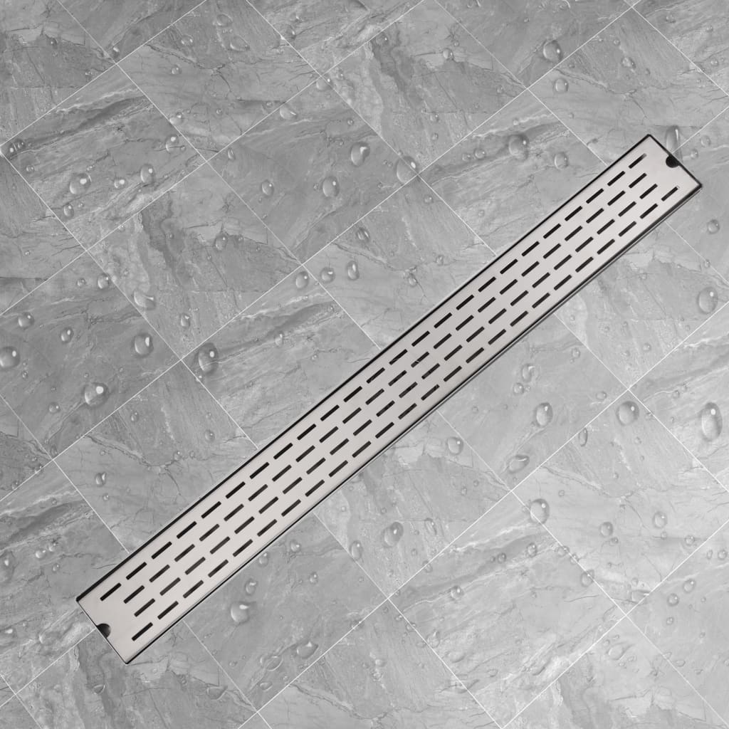 Gerade Duschrinne Linien 1030x140 mm Edelstahl