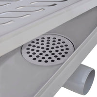 Thumbnail for Gerade Duschrinne Wellen 530x140 mm Edelstahl