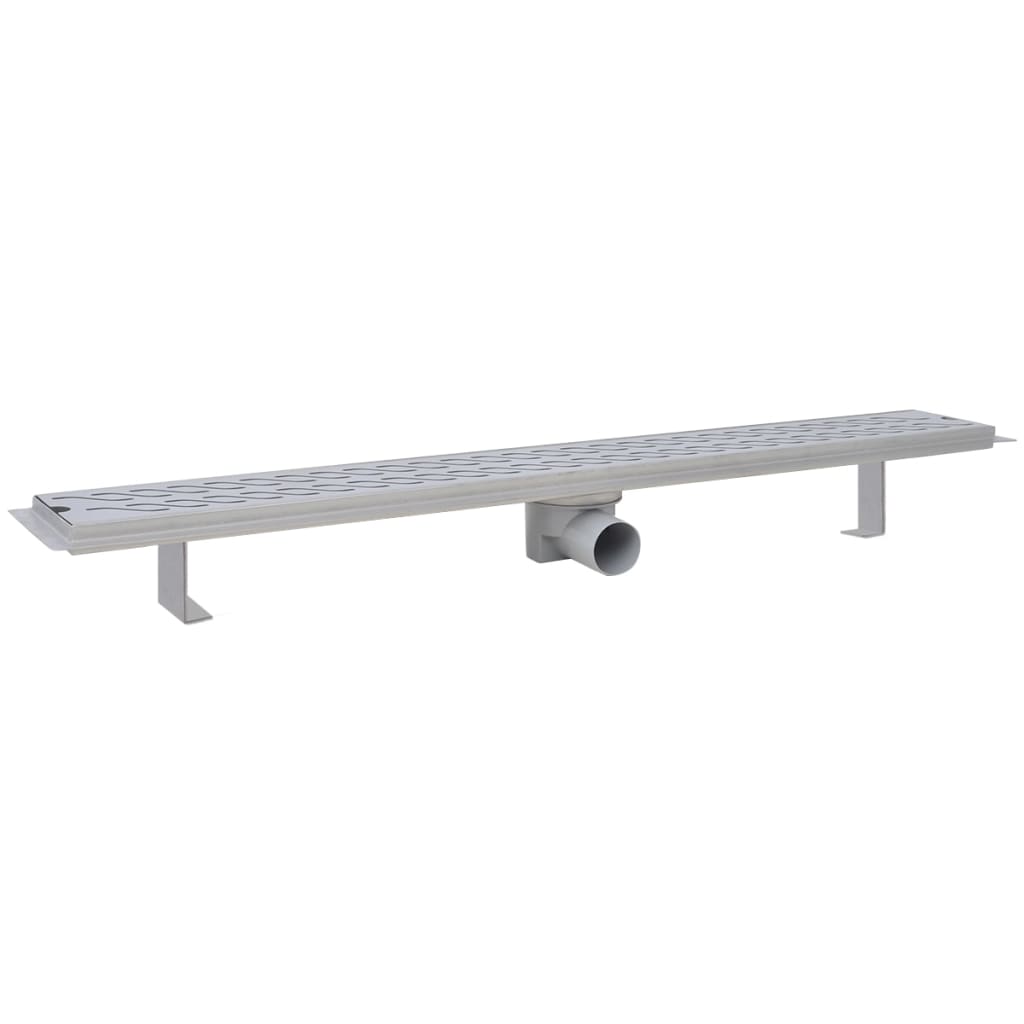Gerade Duschrinne Wellen 930x140 mm Edelstahl