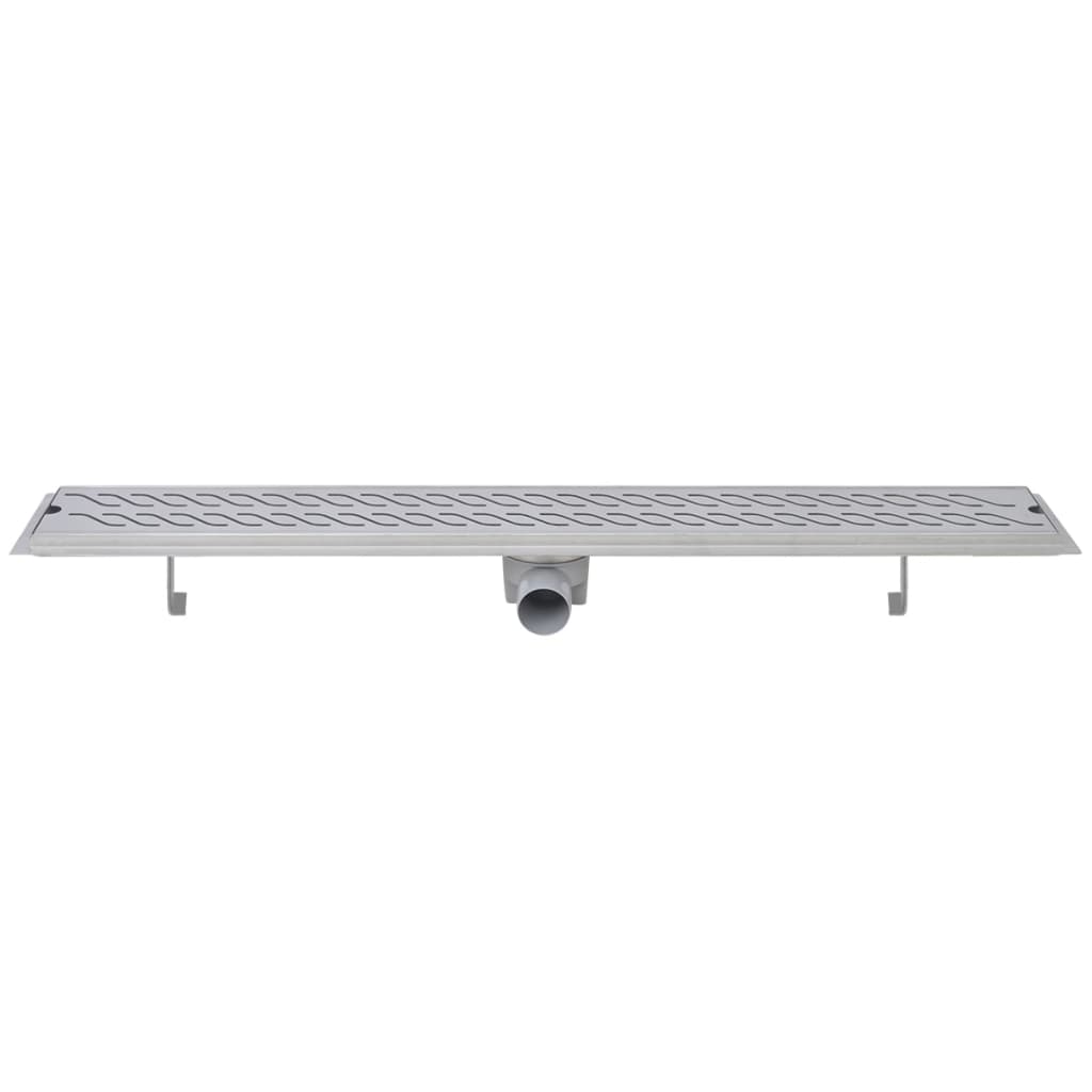 Gerade Duschrinne Wellen 930x140 mm Edelstahl