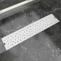 Thumbnail for Gerade Duschrinne Blasen 530x140 mm Edelstahl