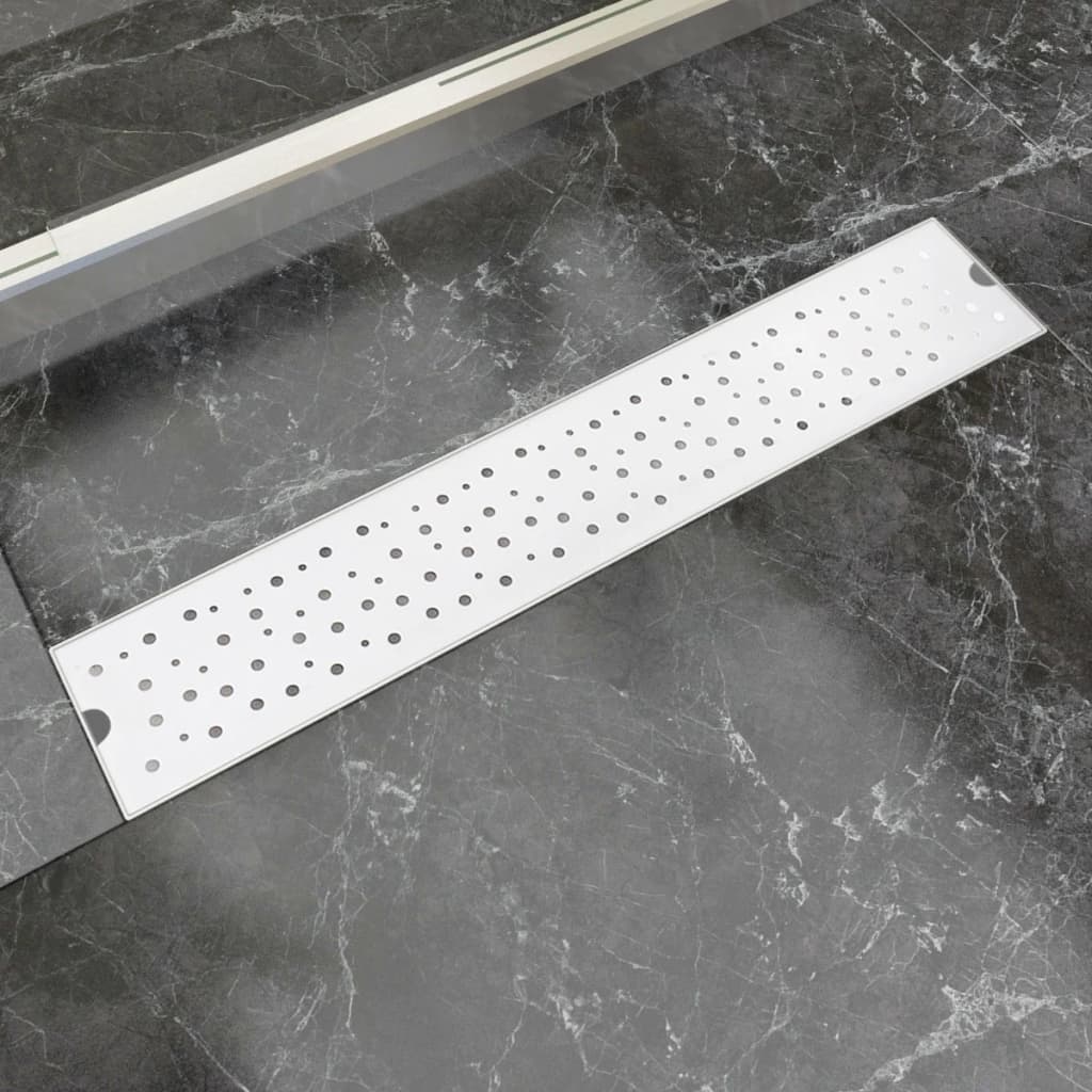 Gerade Duschrinne Blasen 630x140 mm Edelstahl