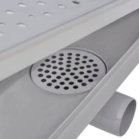 Thumbnail for Gerade Duschrinne Blasen 1030x140 mm Edelstahl