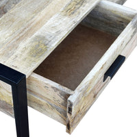 Thumbnail for Couchtisch mit 2 Schubladen Mangoholz Massiv 100x60x40 cm