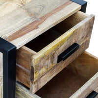 Thumbnail for Beistelltisch mit 2 Schubladen Mango Holz 43x33x51 cm