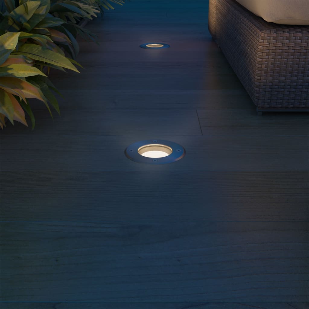Outdoor LED-Bodenleuchten 3 Stk. Rund