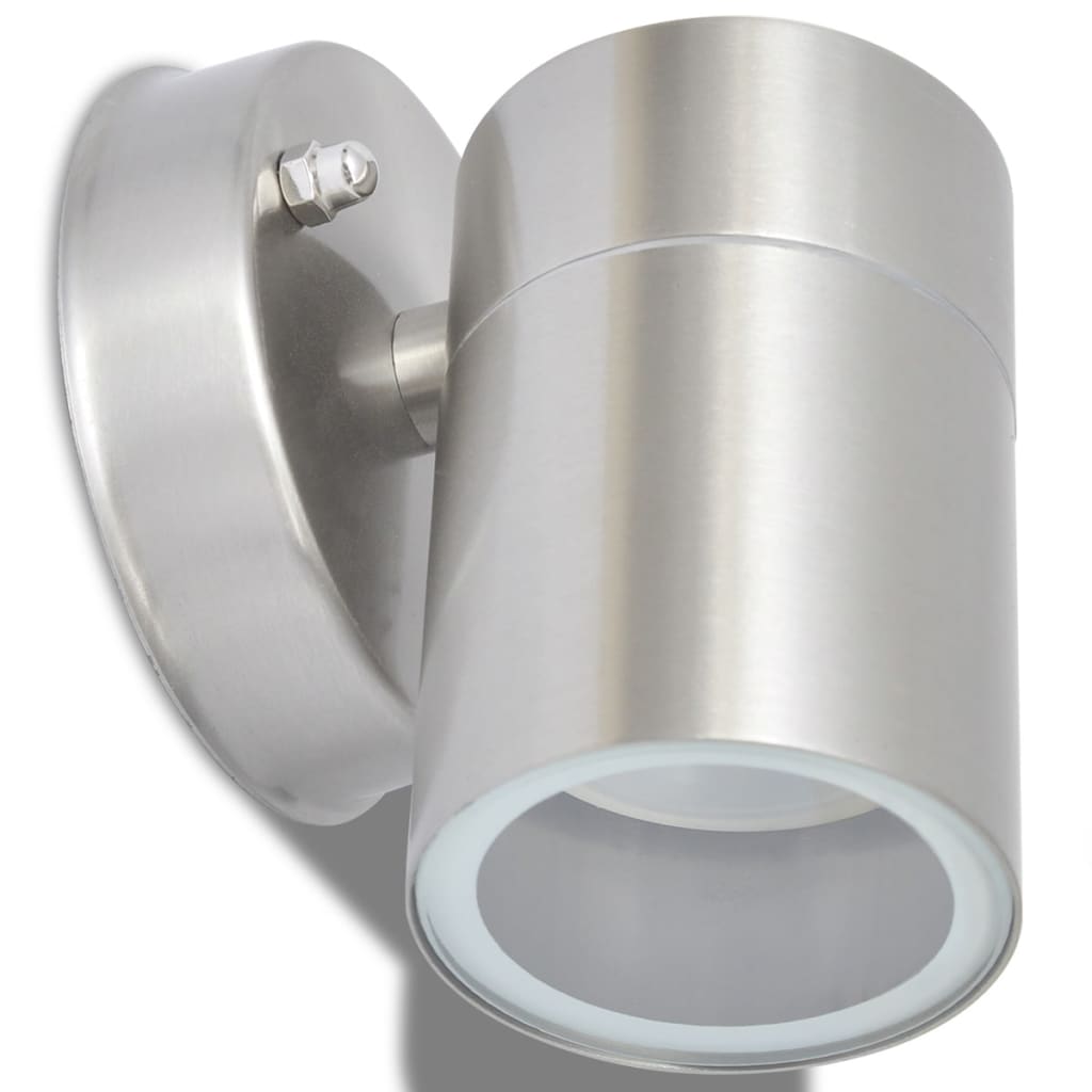 Outdoor LED-Wandleuchten 2 Stk. Edelstahl Abwärtsstrahlend