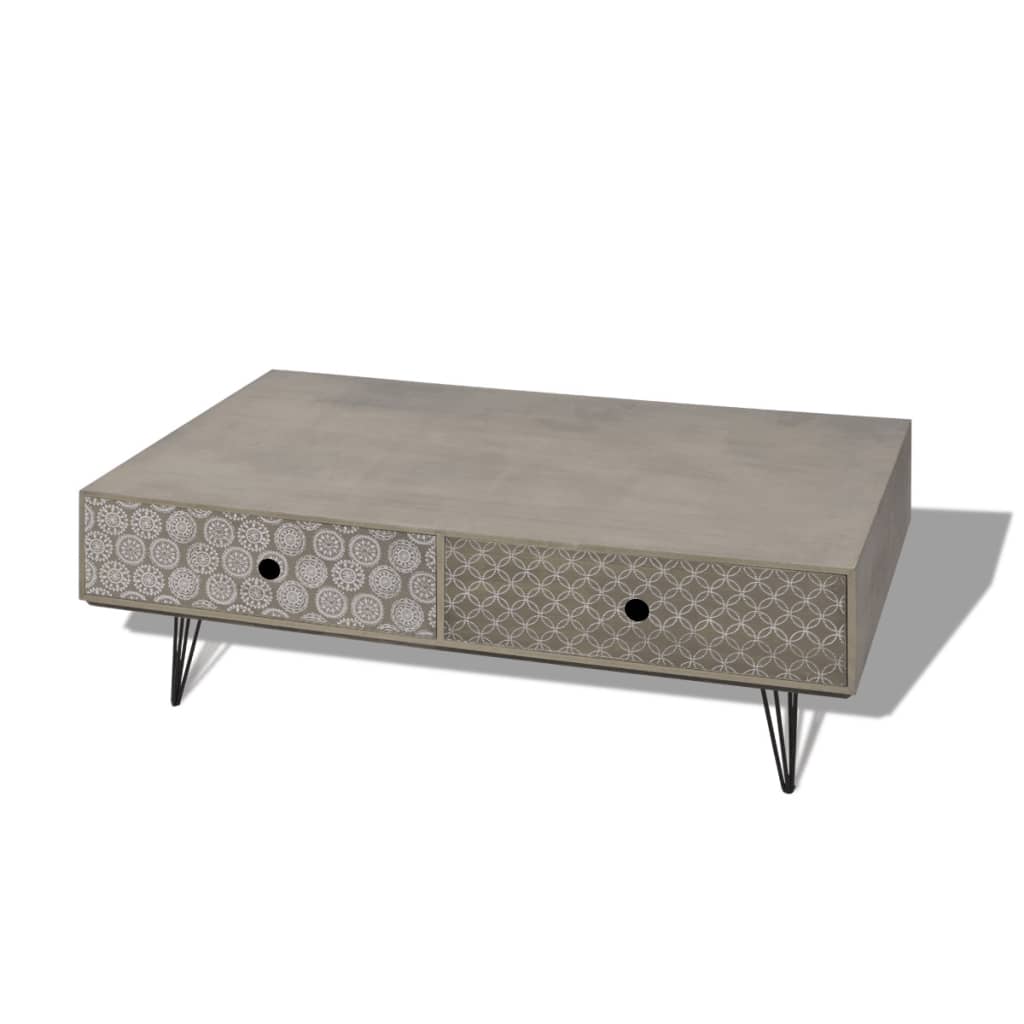 Couchtisch 100x60x35 cm grau
