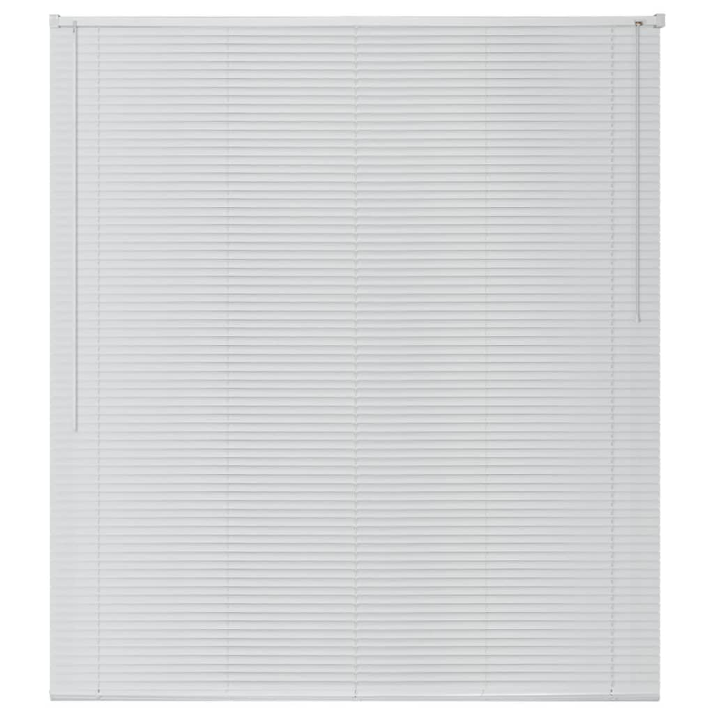 Fensterjalousien Aluminium 160x160 cm Weiß