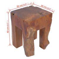 Thumbnail for Hocker Massivholz Teak
