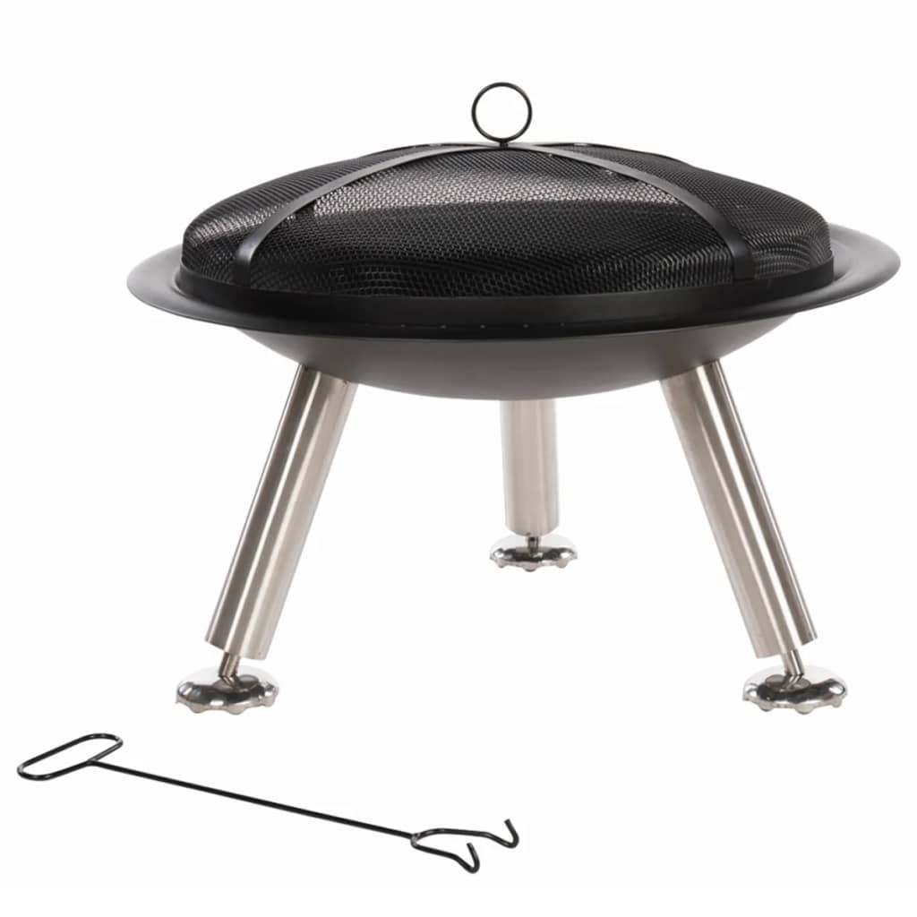 RedFire Feuerschale Chicago Schwarz Stahl 75 cm 85013
