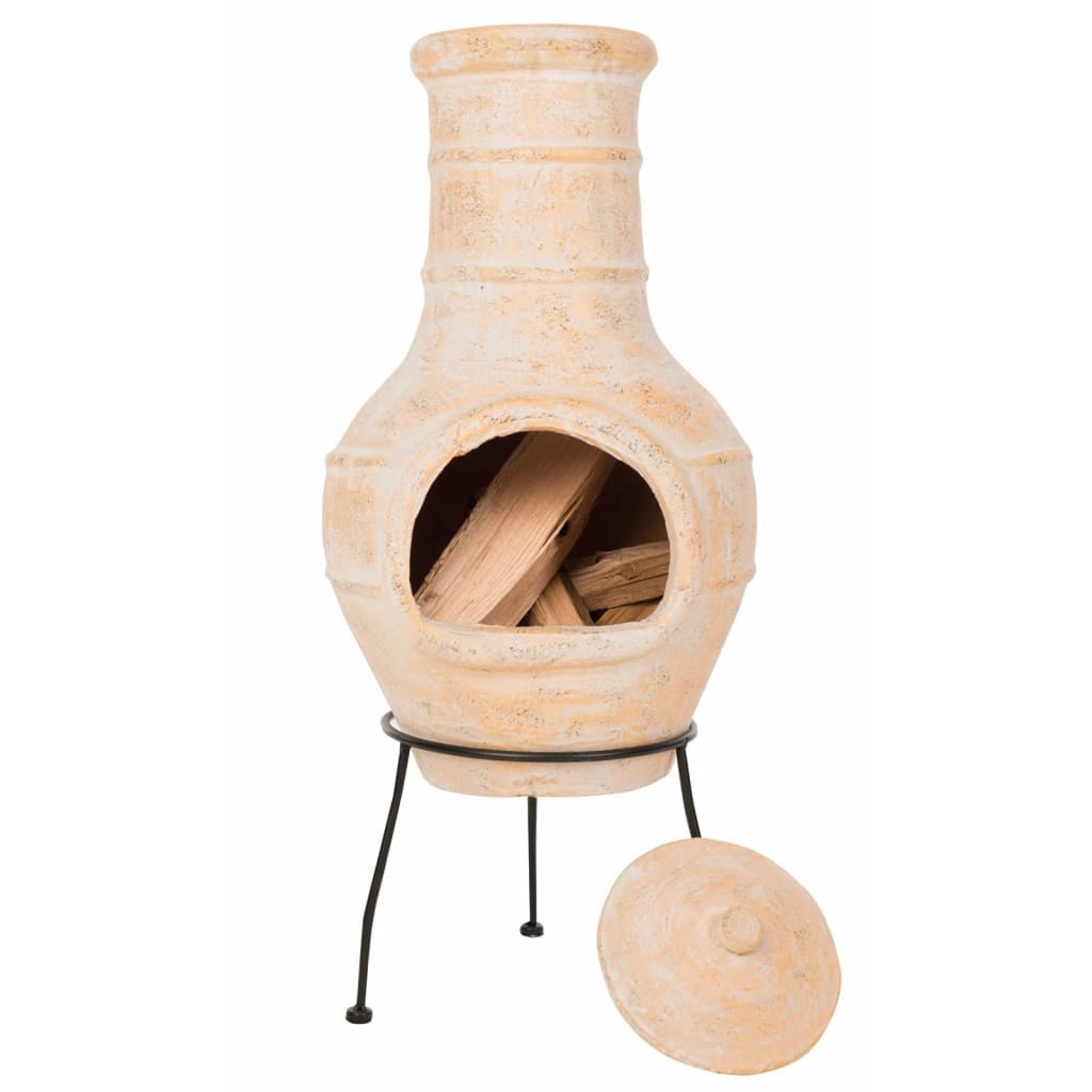 RedFire Garten-/Terrassen-Kamin Star Flower Ton Strohfarben 86037