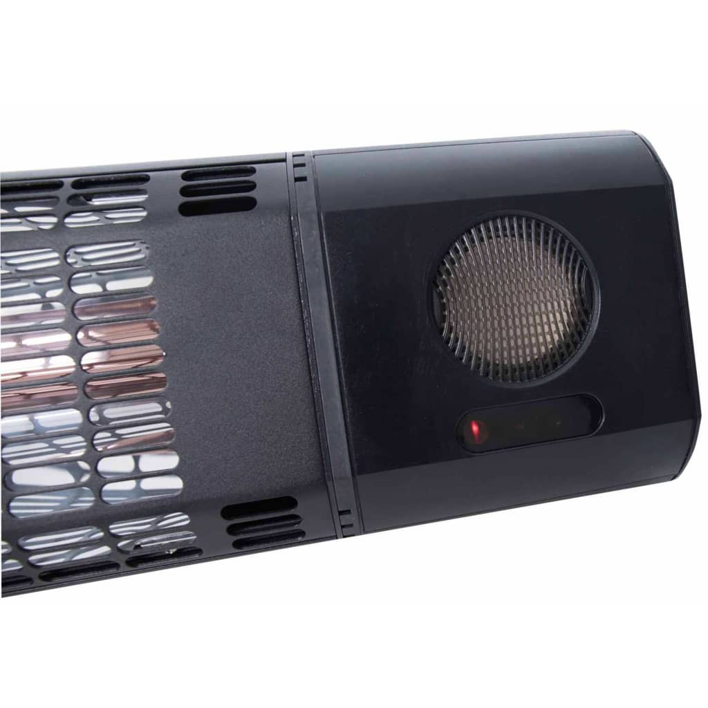 Sunred Wandheizstrahler Sun and Sound 2000 W Rotgold Schwarz